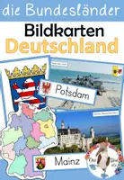Vorschau - Präsentationen/Tafelbilder - Deutschland und Bundesländer - Bildkarten mit Sehenswürdigkeiten - Deckblatt