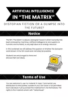 Vorschau - Arbeitsblätter - AI in the film "the Matrix" (English) - Deckblatt