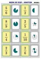 Vorschau - Arbeitsblätter - Merk-es-dir-Spiel Brüche (Klasse 5) – Bruchbilder erkennen & zuordnen | Spiele & Übungen - Seite 3