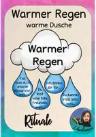 Vorschau - Mal- und Bastelvorlagen - Sparpaket Warmer Regen - Deckblatt