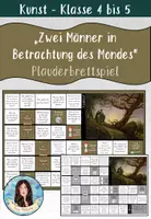 Vorschau - Spiele - "Zwei Männer in Betrachtung des Mondes" von Caspar David Friedrich - Plauderbrettspiel - Deckblatt