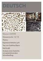 Vorschau - Klassenarbeiten - Lyrik im Expressionismus - Ästhetisierung des Hässlichen - Deckblatt