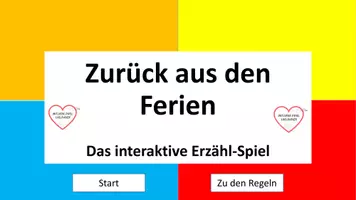 Vorschau - Spiele - Zurück aus den Ferien - Interaktives Erzählspiel - Seite 1