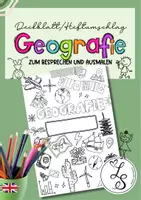 Vorschau - Mal- und Bastelvorlagen - GEOGRAFIE: Deckblatt für die Mappe/ Heftumschlag - Seite 1
