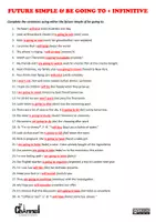 Vorschau - Arbeitsblätter - Future Simple & Be Going To - Mind Map and Worksheet - Seite 2