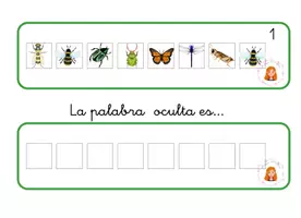 Vista previa - Refuerzo / NEE / Materiales de apoyo - Código secreto insectos- palabra oculta (29 x 21 cm) (1) - página 3