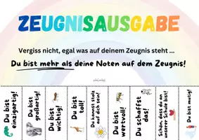Vorschau - Anderer Materialtyp - Zeugnistag Mutmacher zum Abreißen - Seite 1