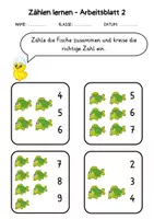 Vorschau - Arbeitsblätter - Materialpaket für die 1.Klasse (Mathe & Zählen lernen) - Seite 3