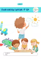 Vista previa - Hojas de trabajo - EVALUACIÓN INICIAL 1º EP - Portada