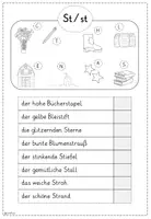Vorschau - Arbeitsblätter - Buchstabeneinführung St | Lesespur | Buchstabenverbindung - Seite 2
