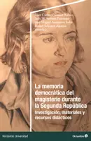 Vista previa - Para docentes: organización, planificación y formación - La memoria democrática del magisterio durante la Segunda República - Portada