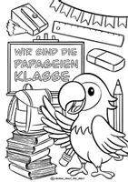 Vorschau - Stationenlernen - Klassentier Materialpaket "Papagei" / Papageienklasse (inkl. Clipart!) - Seite 3