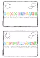 Vorschau - Mal- und Bastelvorlagen - Sommerpause Heft - Doodeln in den Sommerferien - Seite 1
