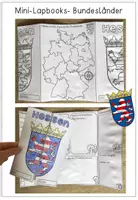 Vorschau - Arbeitsblätter - Mini- Lapbook / Steckbriefe - Bundesländer in Deutschland - Seite 1