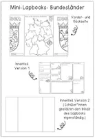 Vorschau - Arbeitsblätter - Mini- Lapbook / Steckbriefe - Bundesländer in Deutschland - Seite 2