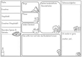 Vorschau - Arbeitsblätter - Mini- Lapbook / Steckbriefe - Bundesländer in Deutschland - Seite 3