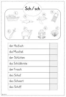 Vorschau - Arbeitsblätter - Buchstabeneinführung Sch Lesespur - Seite 1