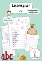 Vorschau - Arbeitsblätter - Buchstabeneinführung ck | Lesespur - Deckblatt