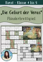 Vorschau - Spiele - "Die Geburt der Venus" von Sandro Botticelli - Plauderbrettspiel - Deckblatt