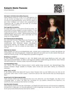 Vorschau - Arbeitsblätter - Kaiserin Maria Theresia - Infotext und Übungen - Deckblatt