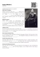 Vorschau - Arbeitsblätter - Kaiser Wilhelm I. - Lückentext und Übungen - Seite 1