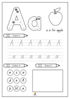 Προεπισκόπηση - Φύλλα εργασίας - My Alphabet Booklet from A to Z - Σελίδα 2