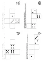 Vorschau - Stationenlernen - Spielwürfel vervollständigen (Netz des Würfels) - Seite 3