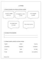 anteprima - Esercizi - La frase: raccolta di materiale - Pagina 1