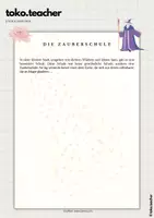 Vorschau - Text - Fantasiereise -Die Zauberschule - Seite 1