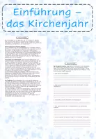 Vorschau - Arbeitsblätter - Materialpaket - das evangelische Kirchenjahr - Seite 1