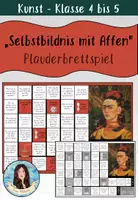 Vorschau - Spiele - "Selbstbildnis mit Affen" von Frida Kahlo - Plauderbrettspiel - Deckblatt