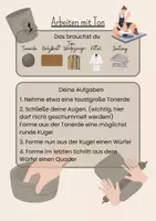 Vorschau - Arbeitsblätter - Materialpaket - Arbeiten mit Ton - Seite 1
