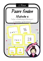 Vorschau - Spiele - Paare finden | Malreihe 4 | Einmaleins - Deckblatt