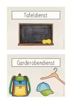 Vorschau - Bildkarten - Klassendienste - Merkkarten (beige) - Seite 2