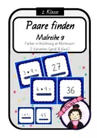 Vorschau - Stationenlernen - Materialpaket | Paare finden | Einmaleins | Alle Malreihen - Seite 1