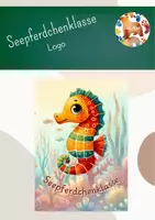Vorschau - selbst erstellte Cliparts/Grafiken - Seepferdchen Türschild und Klassenzimmer-Logo - Seite 1