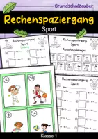 Vorschau - Arbeitsblätter - Rechenspaziergang Klasse 1 ZR 20 - Sport - Deckblatt