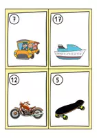 Vorschau - Mal- und Bastelvorlagen - Rechenspaziergang Klasse 1 ZR 20 - Transportmittel - Seite 3
