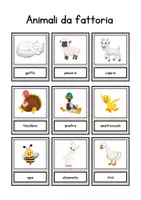 anteprima - Flashcard - Flashcards animali della fattoria - Pagina 2