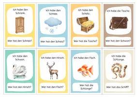 Vorschau - Spiele - Wörter mit Sch / sch - Lesespiel Ich habe ... Wer hat ...? - Seite 3