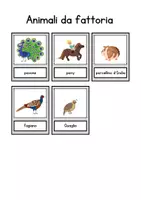 Vista previa - Tarjetas / Manipulativos - Flashcards animali della fattoria - animales de granja en italiano - página 3