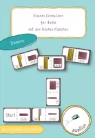 Vorschau - Stationenlernen - 8er Reihe mit den Rechenstäbchen_Domino_Einmaleins - Deckblatt