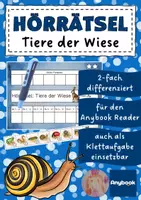 Vorschau - Arbeitsblätter - AnybookPro Material: Hörrätsel Wiesentiere - Deckblatt