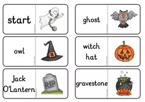 Vorschau - Stationenlernen - Halloween Domino für Englisch -3fach differenziert- - Seite 2