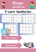 Vorschau - Arbeitsblätter - Bingokarten Vorlagen zum audrucken - Deckblatt
