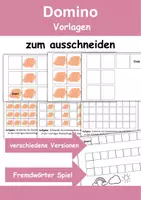 Vorschau - Mal- und Bastelvorlagen - Domino Vorlagen zum ausdrucken und laminieren - Deckblatt