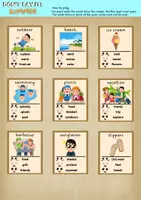 Vorschau - Spiele - Englisch Grundschule Spiel Don't say it! 36 Karten Sommer - Seite 1