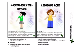 Vorschau - Fördermaterial/Inklusion - Karten für Bewegungsübungen - Kinesiologie - Seite 2