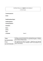Vorschau - Stundenentwürfe - Digitaler Unterrichtsbesuch zum Thema "Berichte" - Seite 1