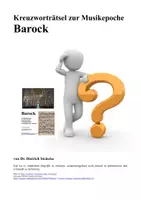 Vorschau - Spiele - Kreuzworträtsel zu: Musik des Barock - Deckblatt